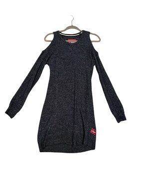 Superdry Cold-Shoulder Knit Mini Dress